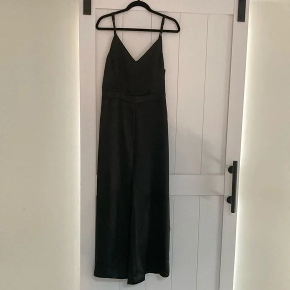 Lumiere Silky Wide Leg Romper, Large - Picture 1 of 10